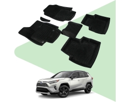 Комплект eva ковриков с бортами для подвесной педали на Toyota Rav4 XA50 2019-2022
